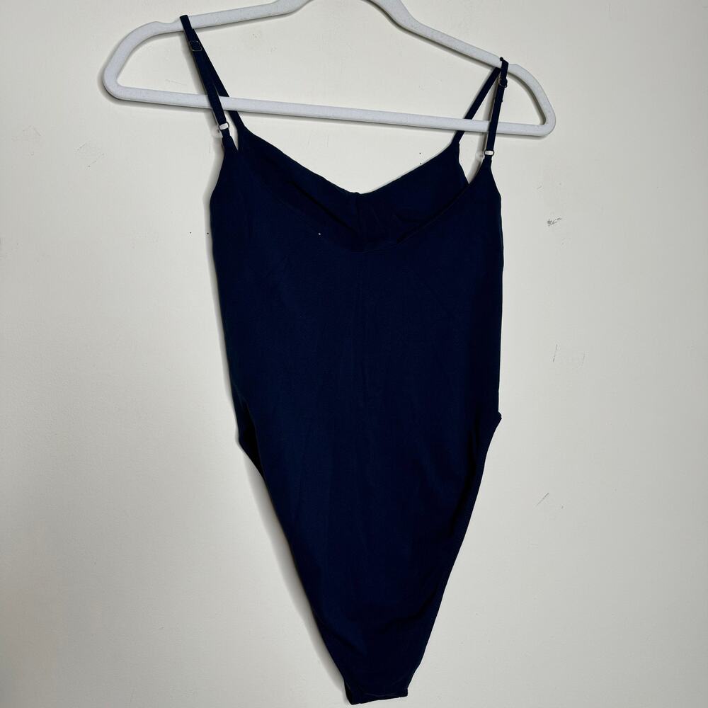 Intimately Free People Blue V-Neck Sleeveless Bodysuit NWOT Size XS/S - Picture 3 of 6